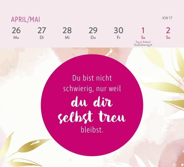 Produktbild: Mini-Wochenkalender 2027: Die tollsten Frauen sind nicht perfekt, sie sind echt