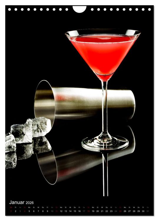 Produktbild: Cocktails und Longdrinks (Wandkalender 2026 DIN A4 hoch), CALVENDO Monatskalender