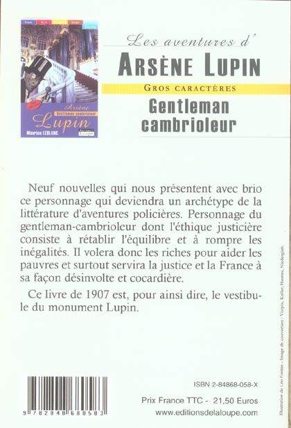 Produktbild: Arsene lupin, gentleman cambrioleur