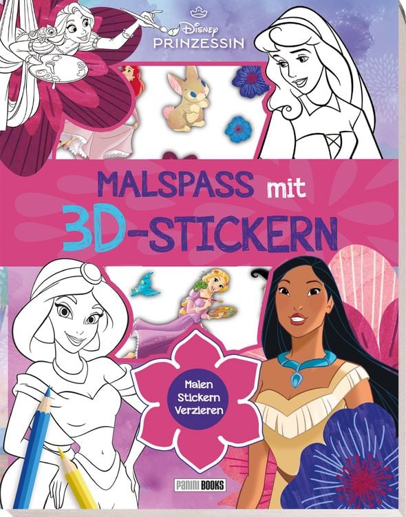 Produktbild: Disney Prinzessin: Malspa&szlig; mit 3D-Stickern