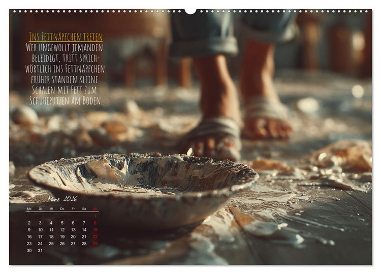 Produktbild: Nicht 08/15 - Deutsche Redewendungen und ihre Herkunft (hochwertiger Premium Wandkalender 2026 DIN A2 quer), Kunstdruck in Hochglanz