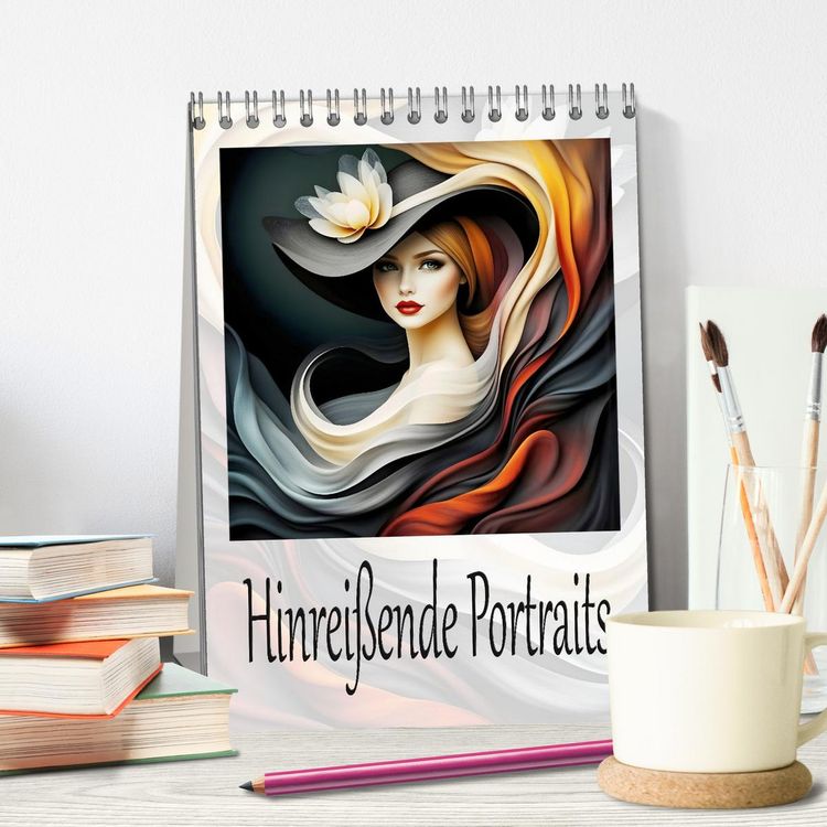 Produktbild: Hinrei&szlig;ende Portraits (Tischkalender 2026 DIN A5 hoch), CALVENDO Monatskalender