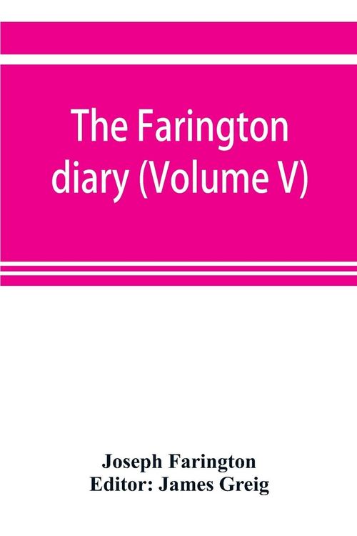 Produktbild: The Farington diary (Volume V)