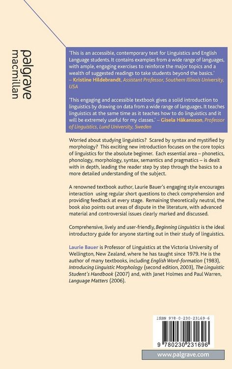 Produktbild: Beginning Linguistics