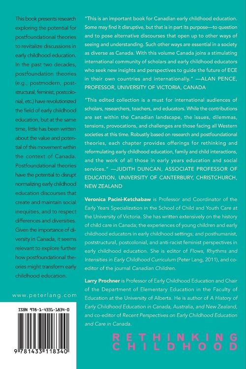 Produktbild: Re-situating Canadian Early Childhood Education
