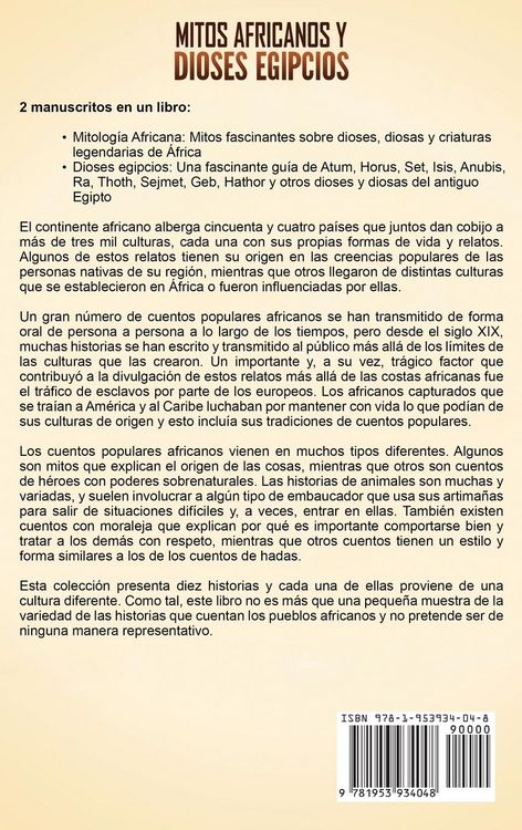 Produktbild: Mitos africanos y dioses egipcios