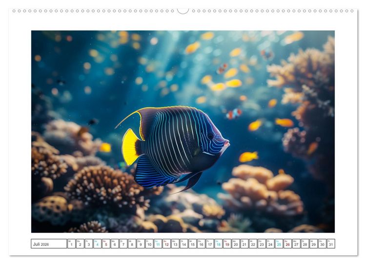 Produktbild: Exotische Fische (Wandkalender 2026 DIN A2 quer), CALVENDO Monatskalender