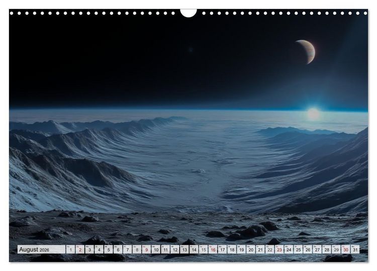 Produktbild: Kosmische Landschaften - Jenseits der Erde (Wandkalender 2026 DIN A3 quer), CALVENDO Monatskalender