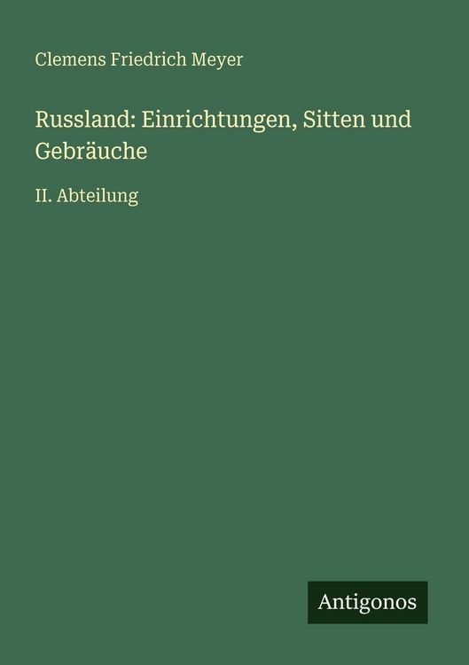 Produktbild: Russland: Einrichtungen, Sitten und Gebr&auml;uche