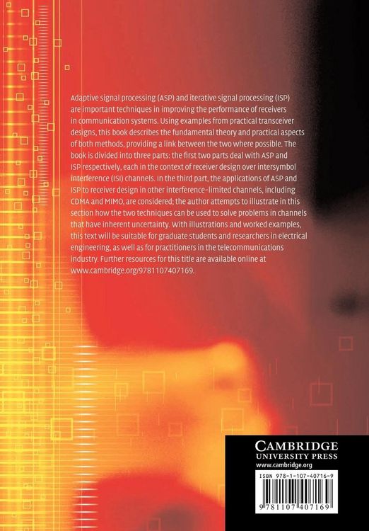 Produktbild: Adaptive and Iterative Signal Processing in Communications