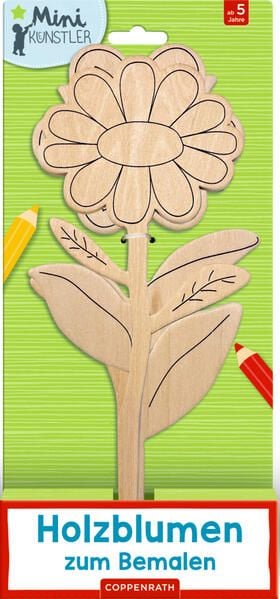 Produktbild: Holzblumen zum Bemalen