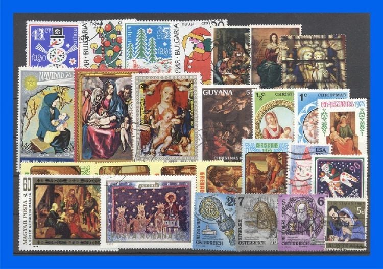 Produktbild: 50 verschiedene Briefmarken Weihnachten