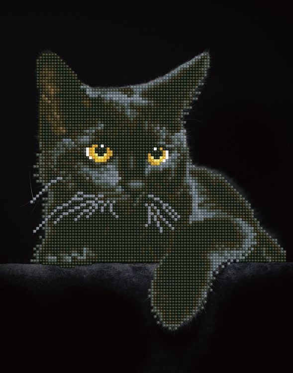 Produktbild: DIAMOND DOTZ - Diamond Painting Schwarze Katze