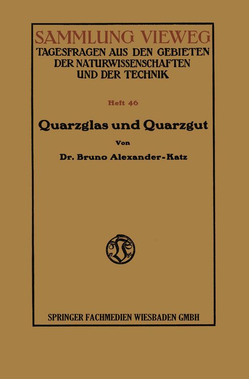 Produktbild: Quarzglas und Quarzgut