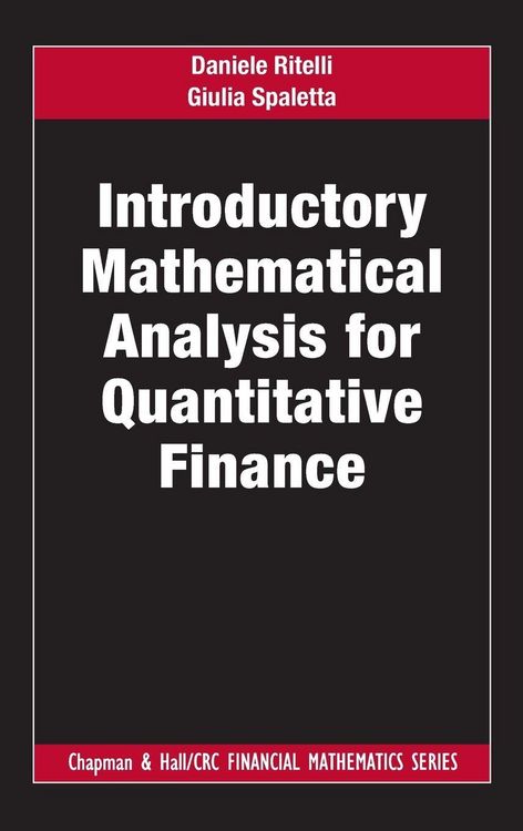 Produktbild: Introductory Mathematical Analysis for Quantitative Finance