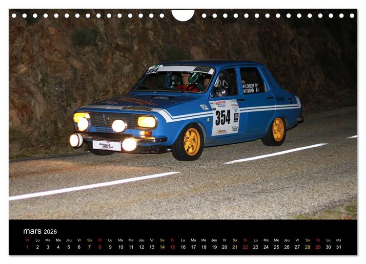 Produktbild: Rallye Vieilles Voitures (Calendrier mural 2026 DIN A4 vertical), CALVENDO calendrier mensuel