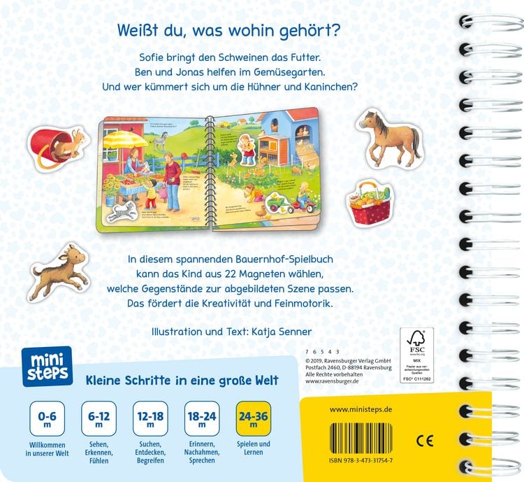 Produktbild: Ministeps: Was geh&ouml;rt wohin? Auf dem Bauernhof