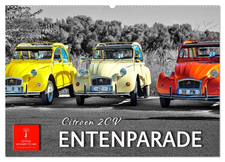 Produktbild: Citro&euml;n 2CV - Entenparade (Wandkalender 2026 DIN A2 quer), CALVENDO Monatskalender