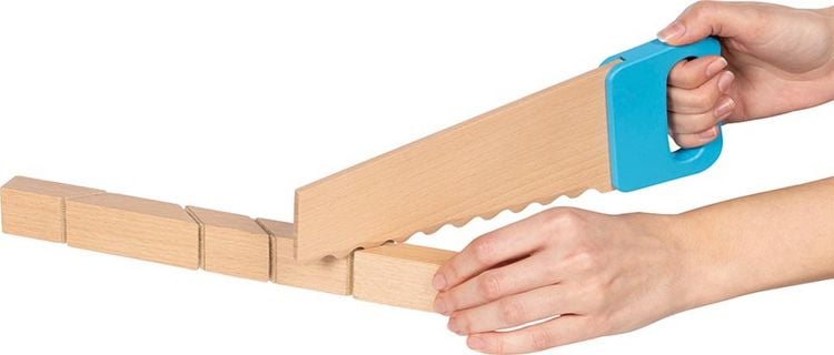 Produktbild: Holzbausteine mit Klettverbindungen und S&auml;ge