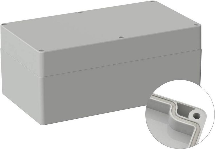 Produktbild: TRU COMPONENTS TC-9065732 Industrie-Geh&auml;use 360 x 200 x 149.5 ABS Lichtgrau (RAL 7035) 1 St.