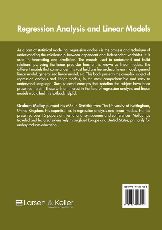 Produktbild: Regression Analysis and Linear Models