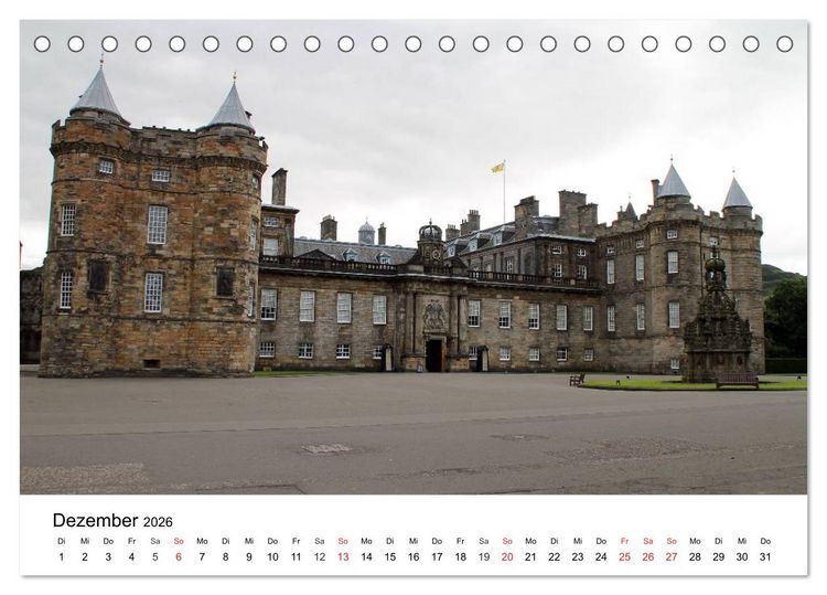 Produktbild: Schottlands Hauptstadt Edinburgh (Tischkalender 2026 DIN A5 quer), CALVENDO Monatskalender