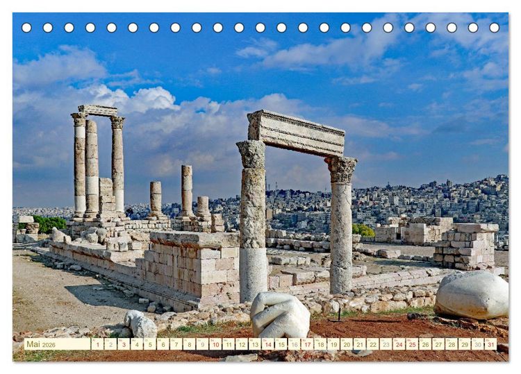 Produktbild: Urlaub in JORDANIEN (Tischkalender 2026 DIN A5 quer), CALVENDO Monatskalender