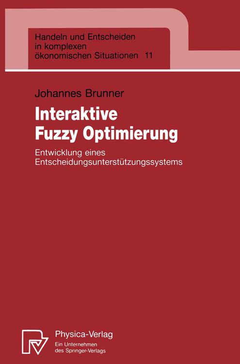 Produktbild: Interaktive Fuzzy Optimierung
