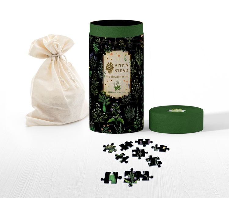 Produktbild: Kunst-Puzzle &ndash; Anna Stead, Mittelalterliche Kr&auml;uter