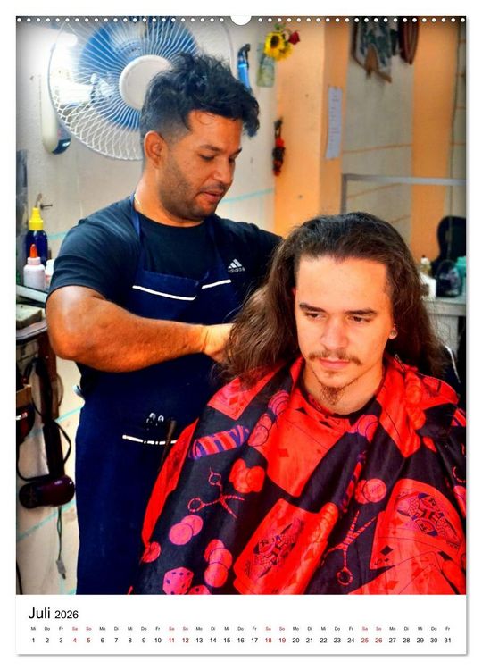 Produktbild: Cuba Coiffeur - Frisch frisiert in Havanna (hochwertiger Premium Wandkalender 2026 DIN A2 hoch), Kunstdruck in Hochglanz