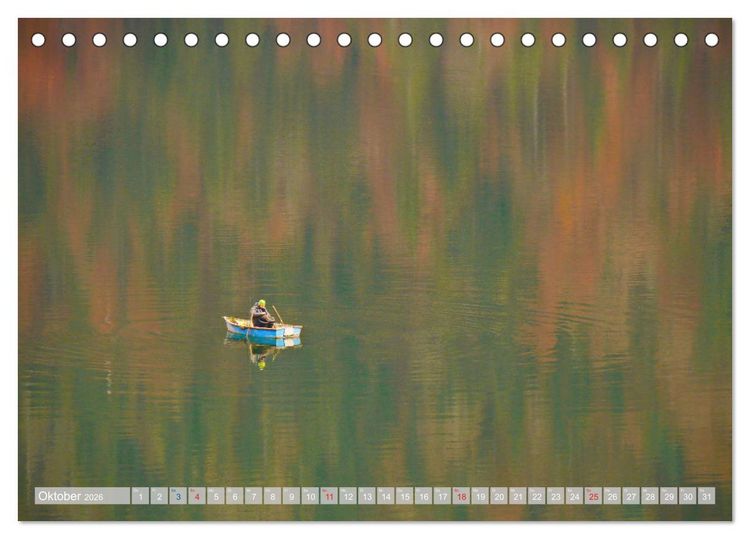 Produktbild: Der Sylvenstein - Impressionen eines Sees in Oberbayern (Tischkalender 2026 DIN A5 quer), CALVENDO Monatskalender
