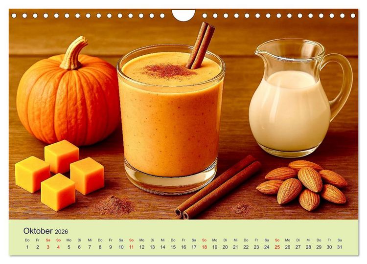 Produktbild: Gesunde Smoothies (Wandkalender 2026 DIN A4 quer), CALVENDO Monatskalender