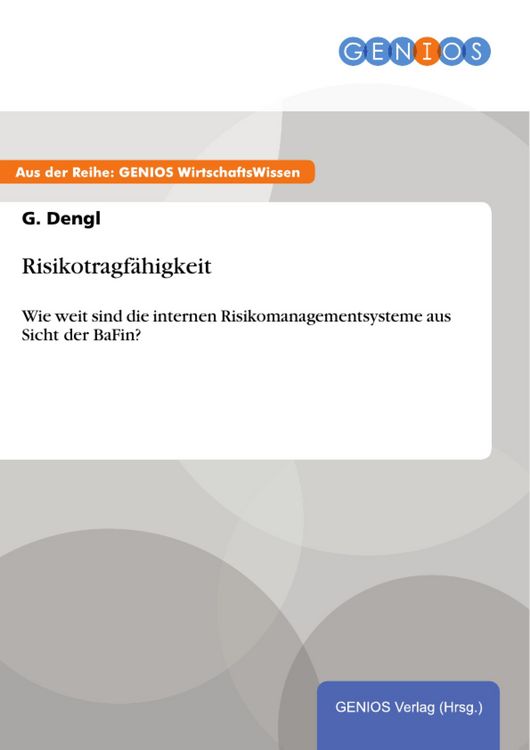 Produktbild: Risikotragf&auml;higkeit