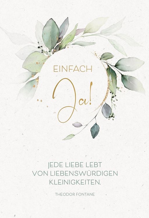 Produktbild: Gru&szlig;karte - Einfach Ja!