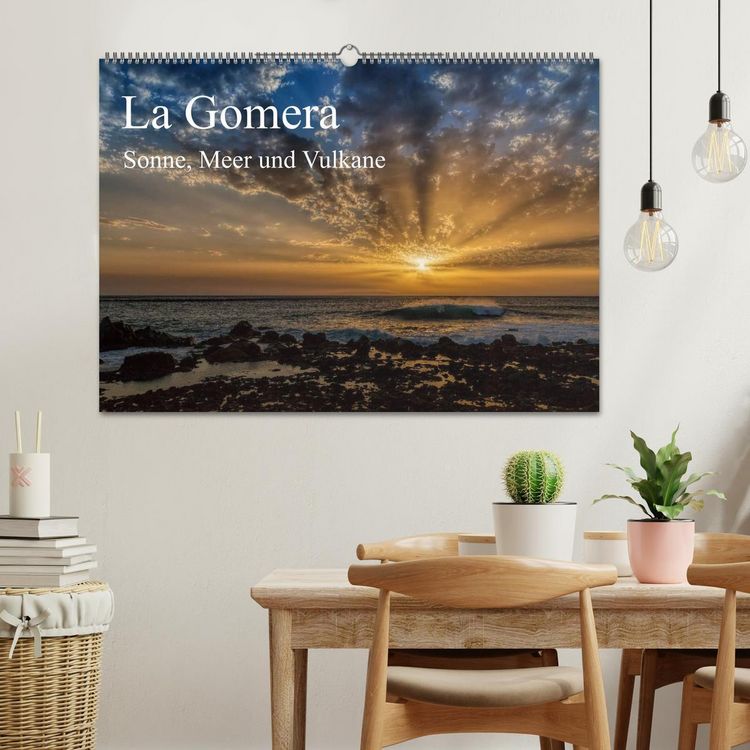 Produktbild: La Gomera Sonne, Meer und Vulkane (Wandkalender 2026 DIN A2 quer), CALVENDO Monatskalender
