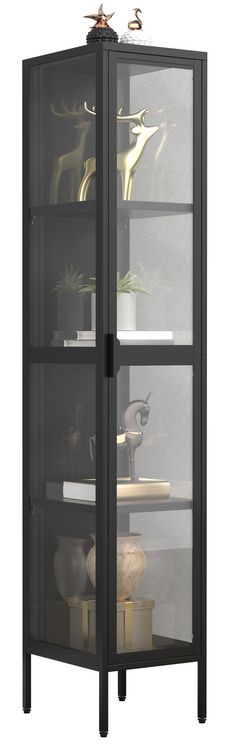 Produktbild: Stahl Glas Vitrine Schaukasten Floka XL