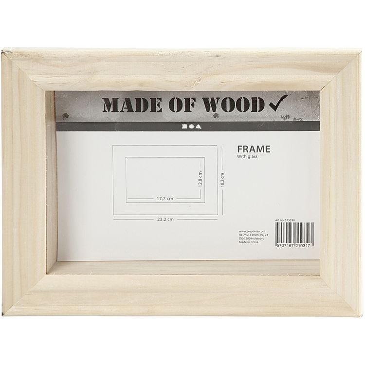 Produktbild: Creativ Company 3D-Rahmen mit Glas, T 2,5 cm, Gr&ouml;&szlig;e 18,2x23,2 cm, 1 Stk