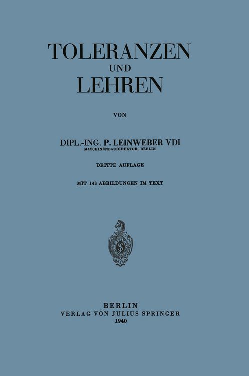 Produktbild: Toleranzen und Lehren
