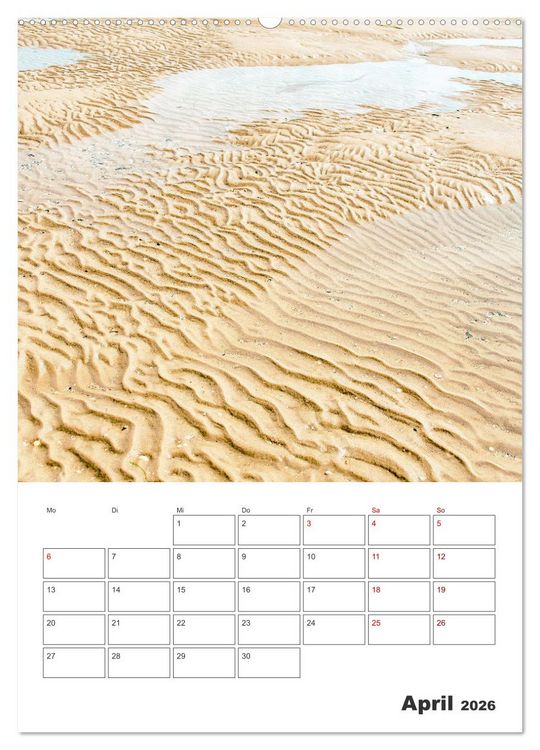 Produktbild: Insel F&ouml;hr - Urlaubsplaner (Wandkalender 2026 DIN A2 hoch), CALVENDO Monatskalender