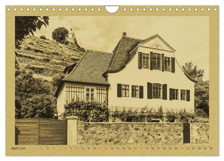 Produktbild: Radebeul - Ein Kalender im Zeitungsstil (Wandkalender 2026 DIN A4 quer), CALVENDO Monatskalender