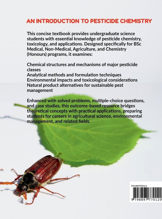 Produktbild: An Introduction to Pesticide Chemistry