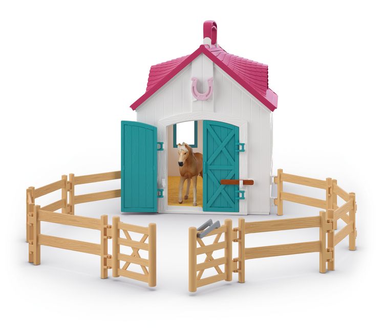 Produktbild: schleich&reg; Horse Club Offenstall Kleines Hufeisen