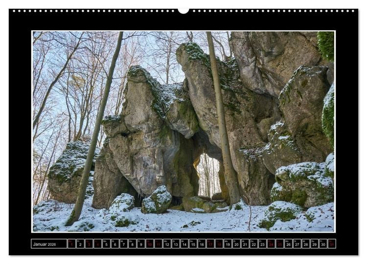 Produktbild: Wunderwelt Fr&auml;nkische Schweiz (hochwertiger Premium Wandkalender 2026 DIN A2 quer), Kunstdruck in Hochglanz