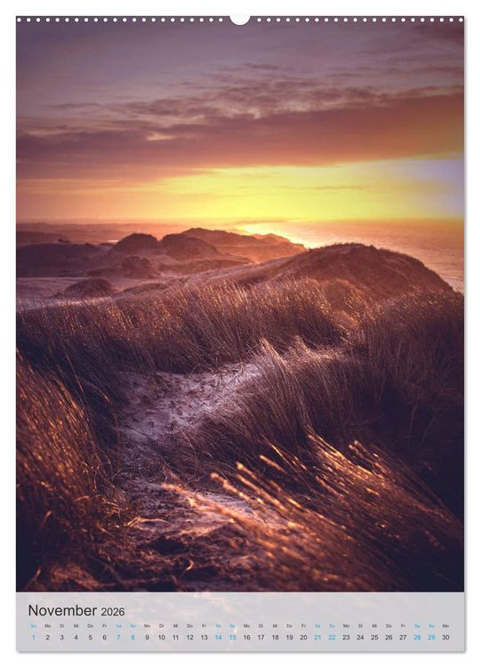 Produktbild: D&auml;nemarks Nordseek&uuml;ste - Vom Ringk&oslash;bing-Fjord bis zur Jammerbucht (Wandkalender 2026 DIN A2 hoch), CALVENDO Monatskalender