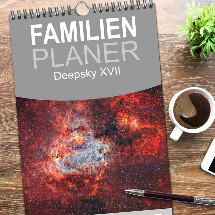 Produktbild: Familienplaner 2026 - Deepsky XVII mit 5 Spalten (Wandkalender, 21 x 45 cm) CALVENDO