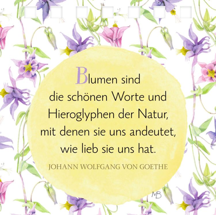 Produktbild: Mini-Spiralaufsteller: Blumen f&uuml;r dich (M. Bastin)