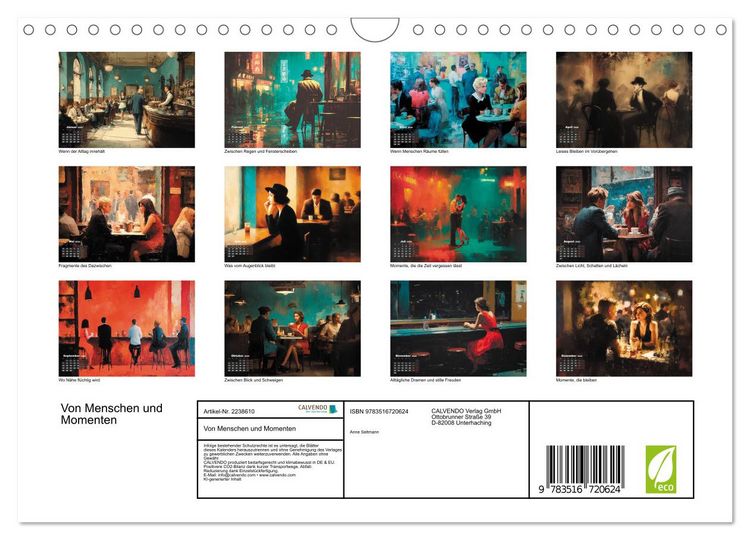 Produktbild: Von Menschen und Momenten (Wandkalender 2026 DIN A4 quer), CALVENDO Monatskalender