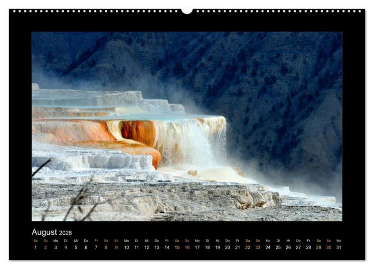 Produktbild: Yellowstone - Wunder der Natur (Wandkalender 2026 DIN A2 quer), CALVENDO Monatskalender