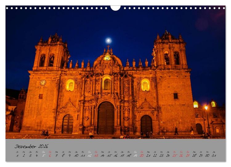Produktbild: Peru 2026 (Wandkalender 2026 DIN A3 quer), CALVENDO Monatskalender