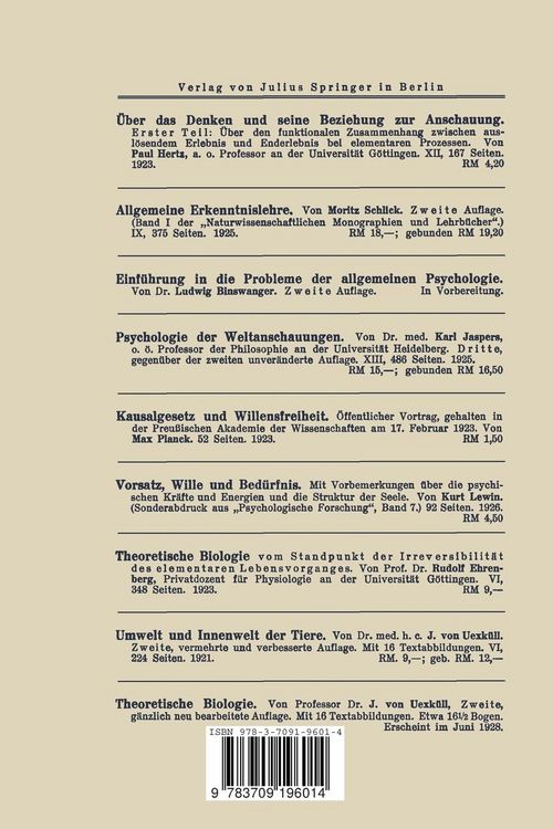 Produktbild: Gedanken zur Naturphilosophie